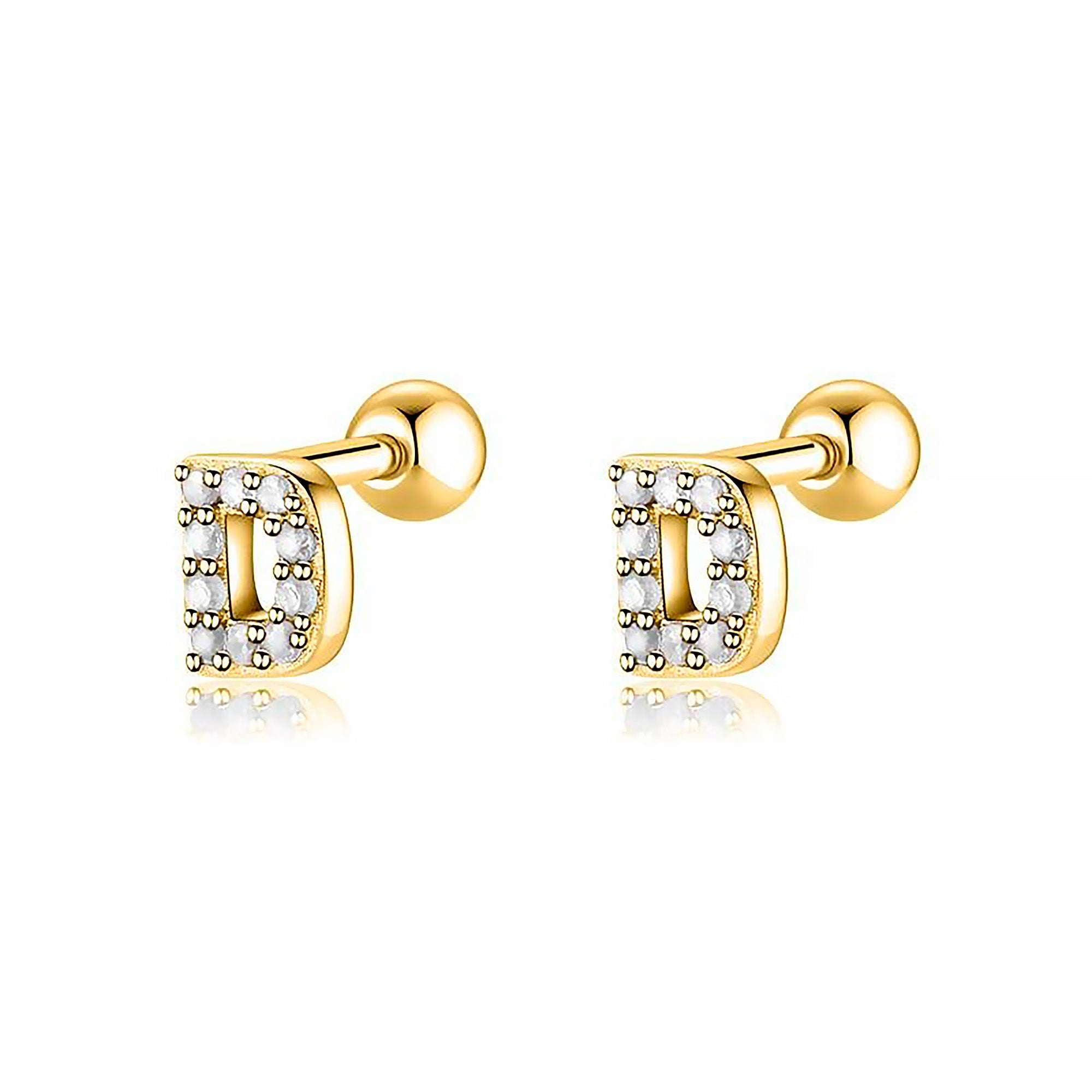 Boucle "Lettres Blanches" - LaMaisonDesBijoux