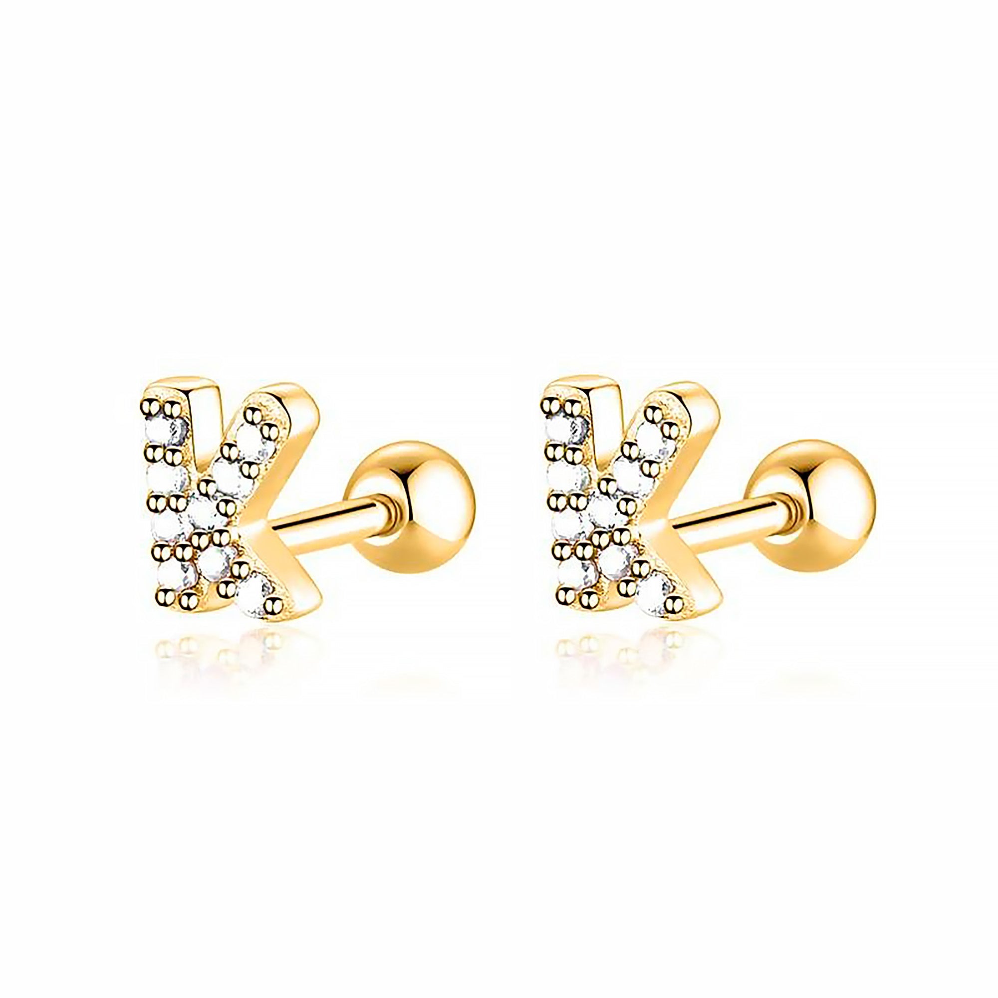 Boucle "Lettres Blanches" - LaMaisonDesBijoux
