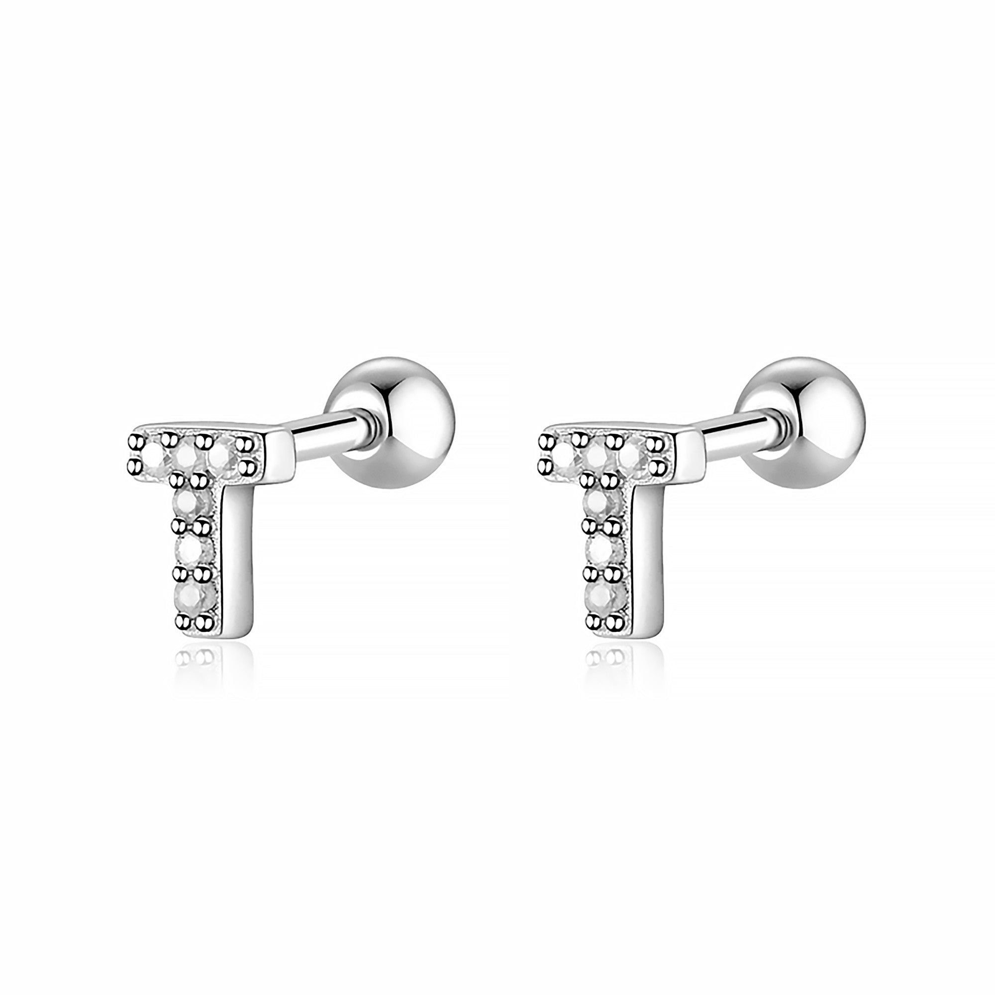 Boucle "Lettres Blanches" - LaMaisonDesBijoux