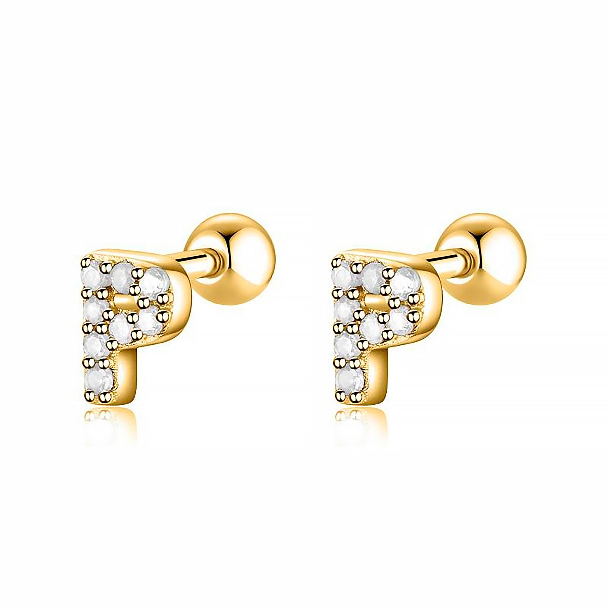 Boucle "Lettres Blanches" - LaMaisonDesBijoux