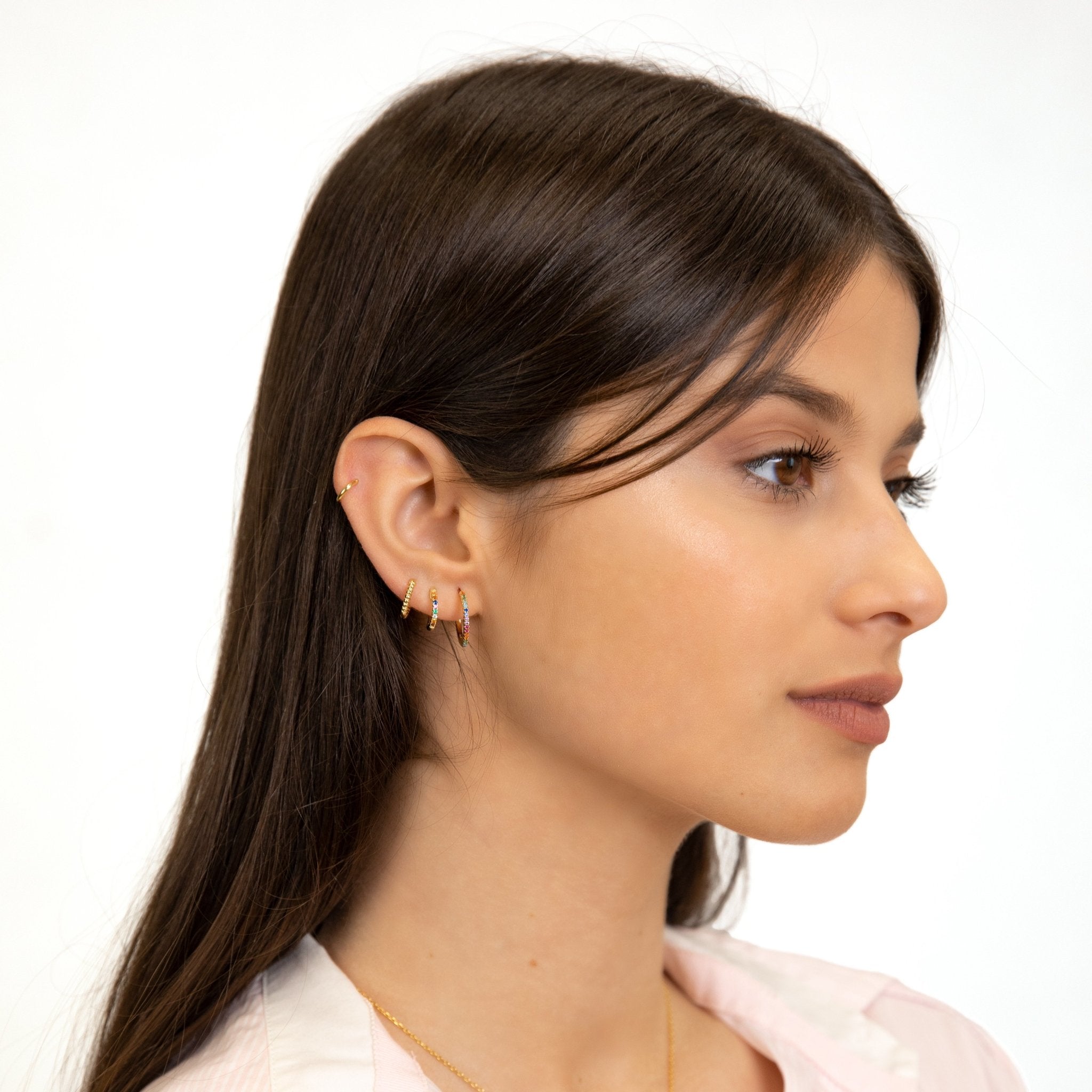 Boucles "Demi-anneau Couleurs" - LaMaisonDesBijoux