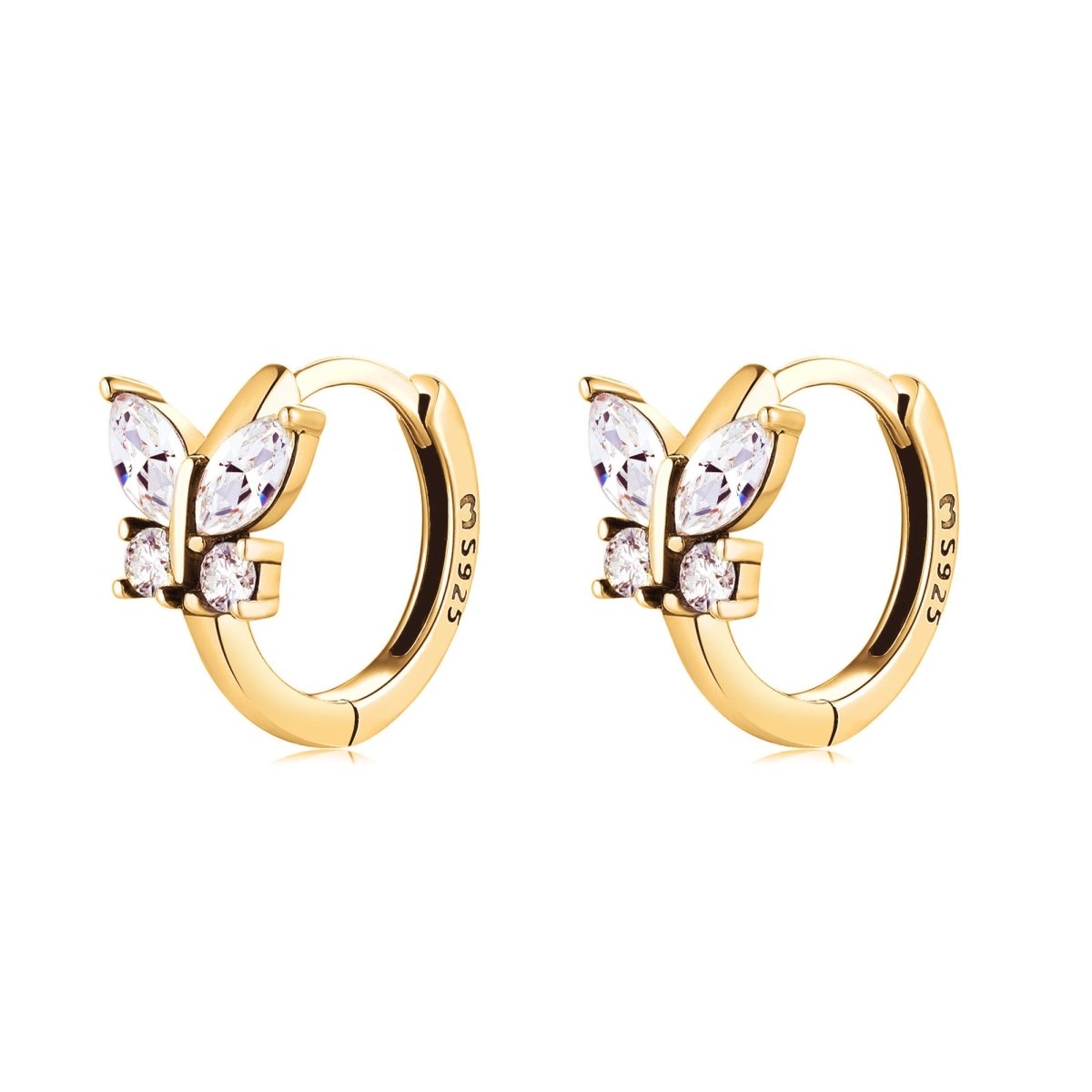 Boucles "Papillon Cristal" - LaMaisonDesBijoux