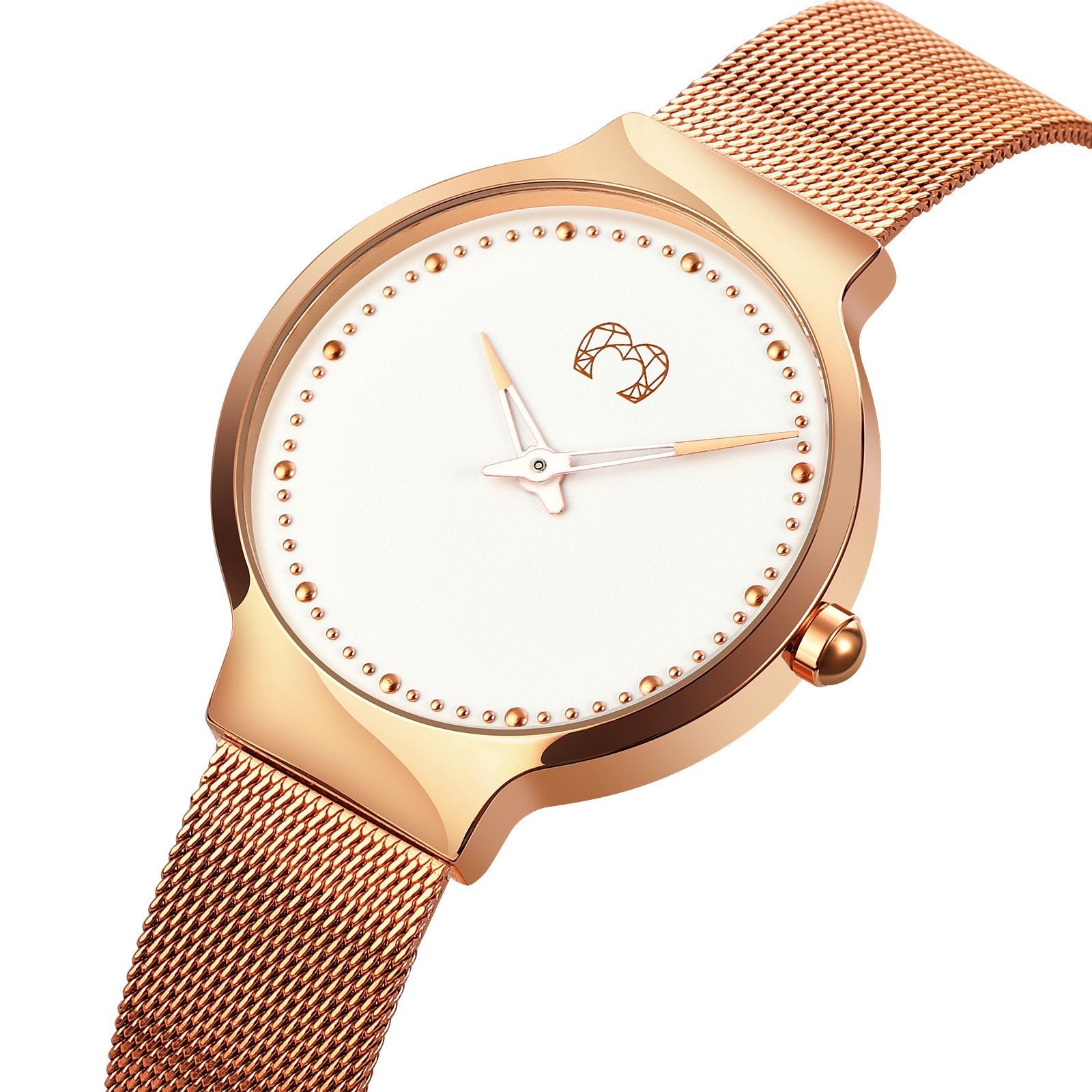 Montre "Base" ~ Rose Blanc - LaMaisonDesBijoux