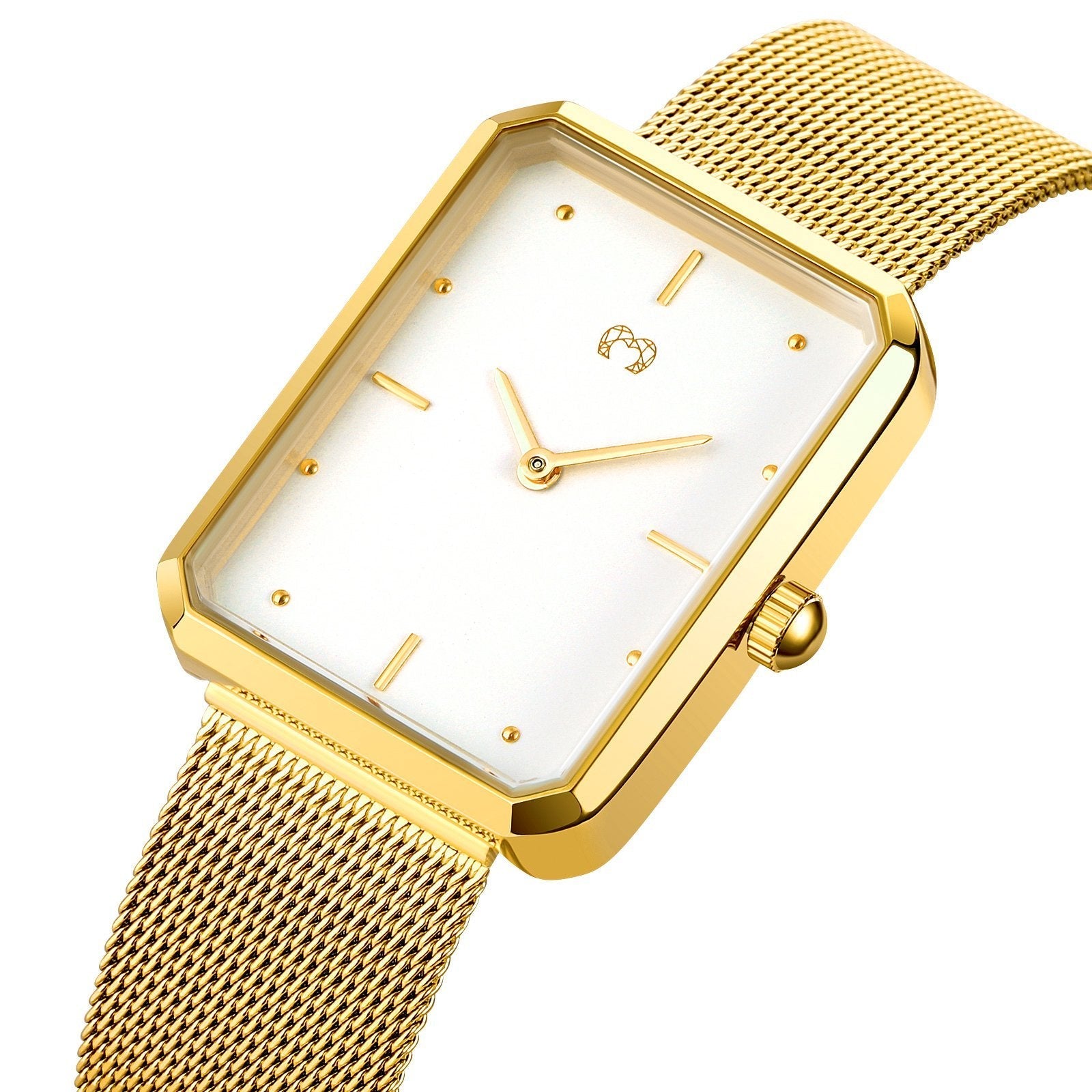 Montre "Capitaine" ~ Or Blanc - LaMaisonDesBijoux