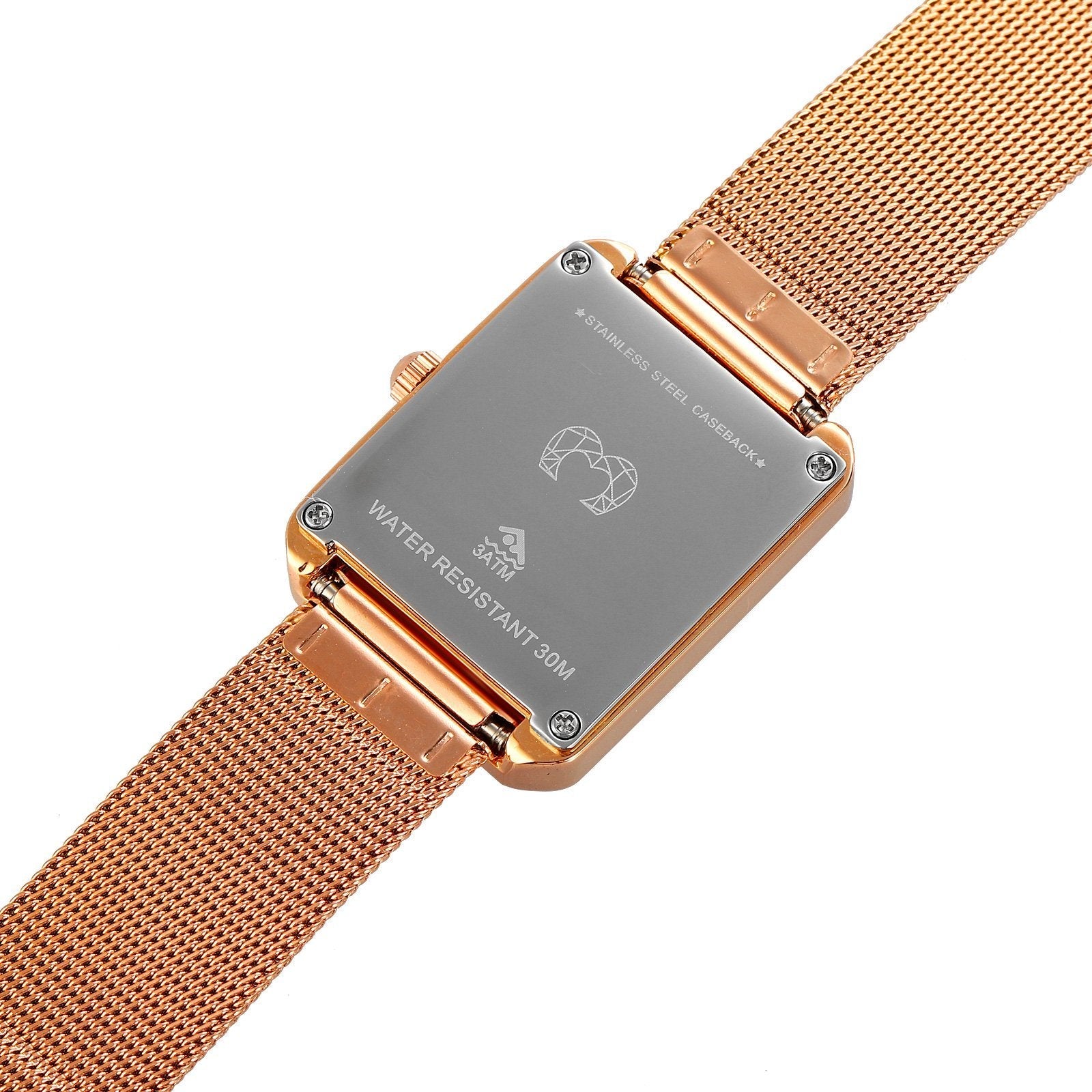 Montre "Capitaine" ~ Rose Noir - LaMaisonDesBijoux