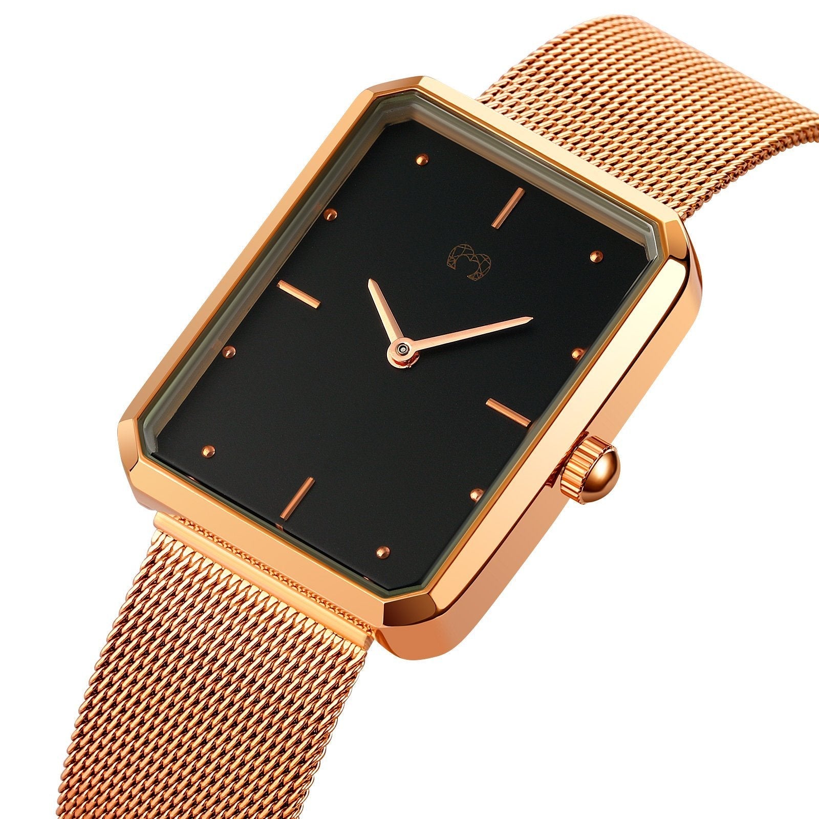 Montre "Capitaine" ~ Rose Noir - LaMaisonDesBijoux