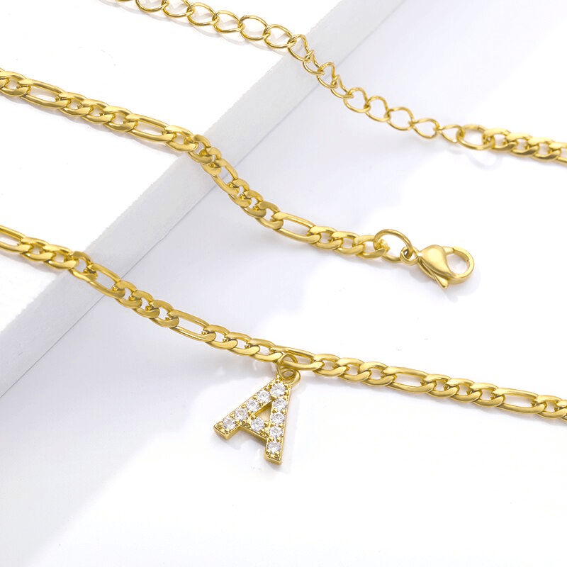 Bracelet de cheville "Initiales" - LaMaisonDesBijoux