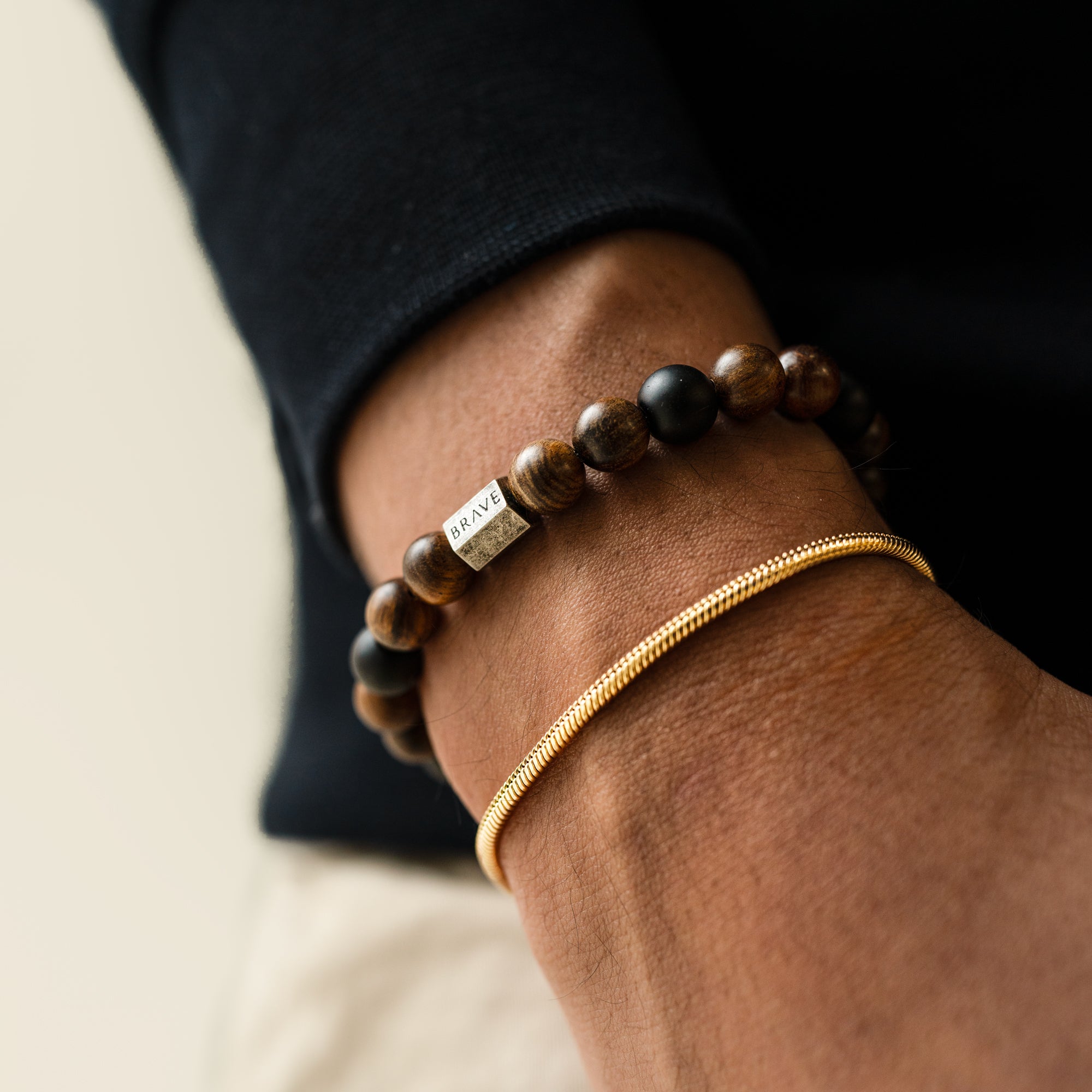 Bracelet Homme BRAVE "Wood" - LaMaisonDesBijoux