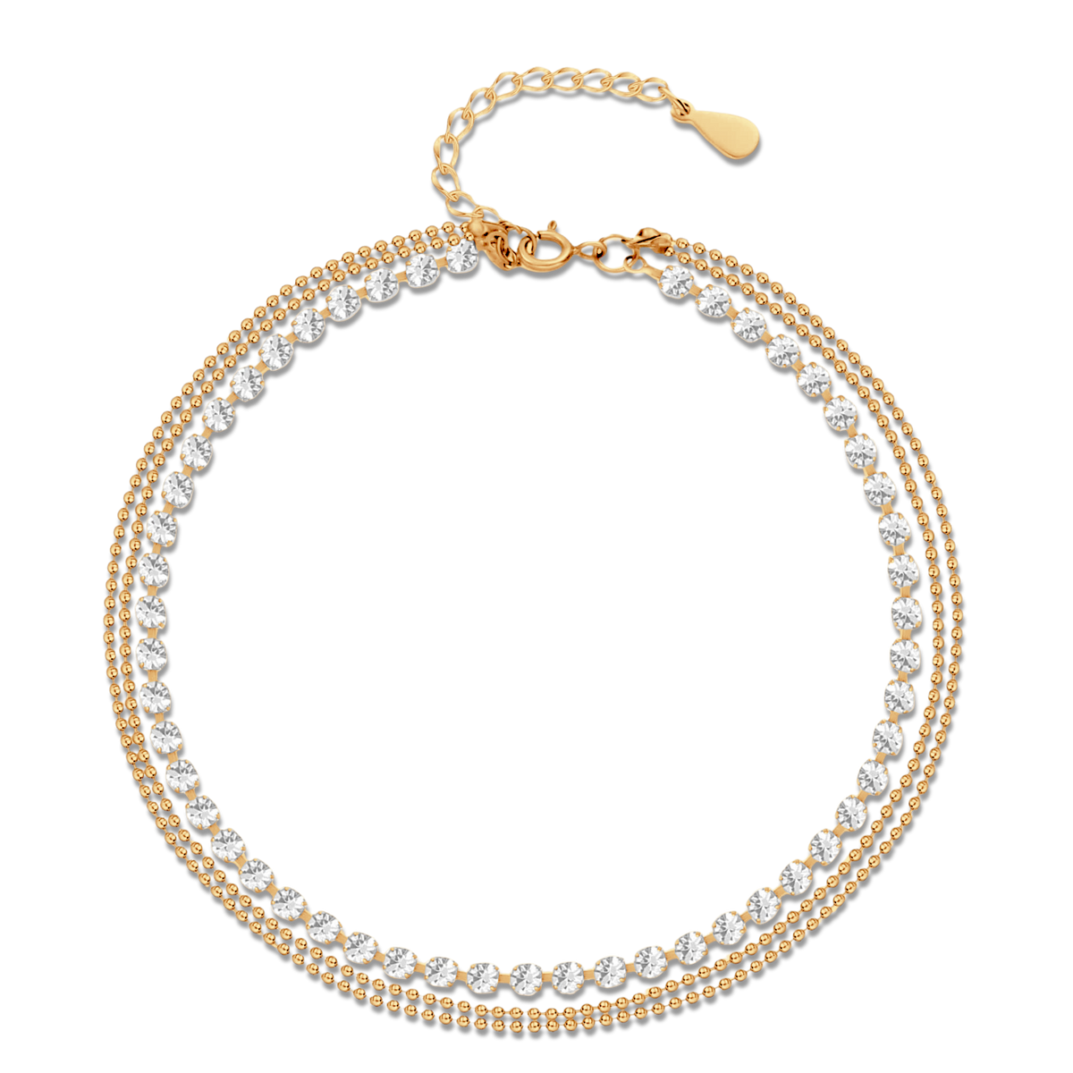 Bracelet de cheville Brillants - LaMaisonDesBijoux