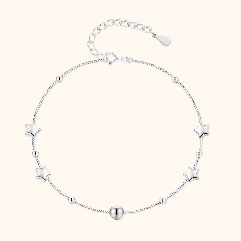 Bracelet de cheville "Étoiles et Balles" - LaMaisonDesBijoux