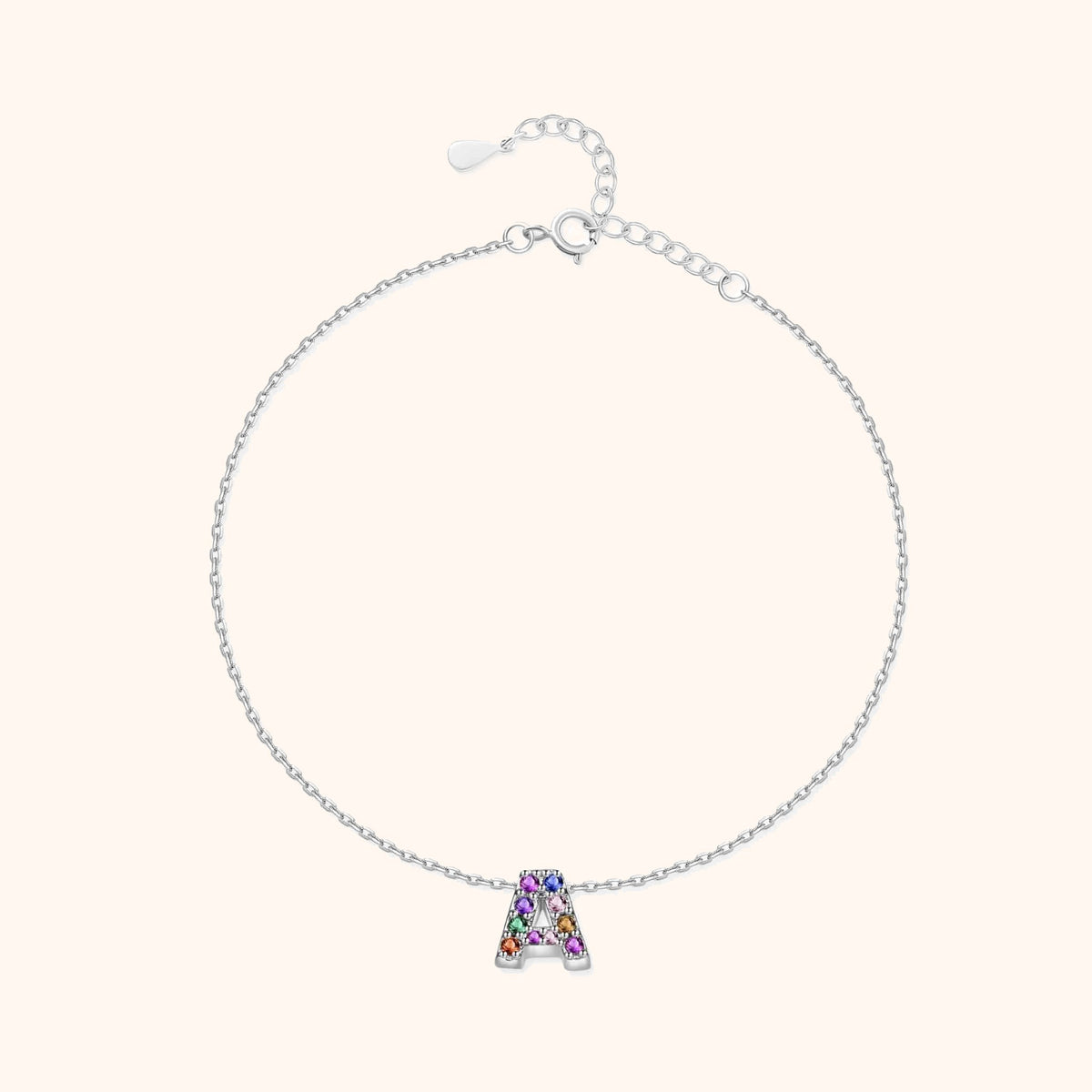 Bracelet de cheville "Argent Initial" - LaMaisonDesBijoux