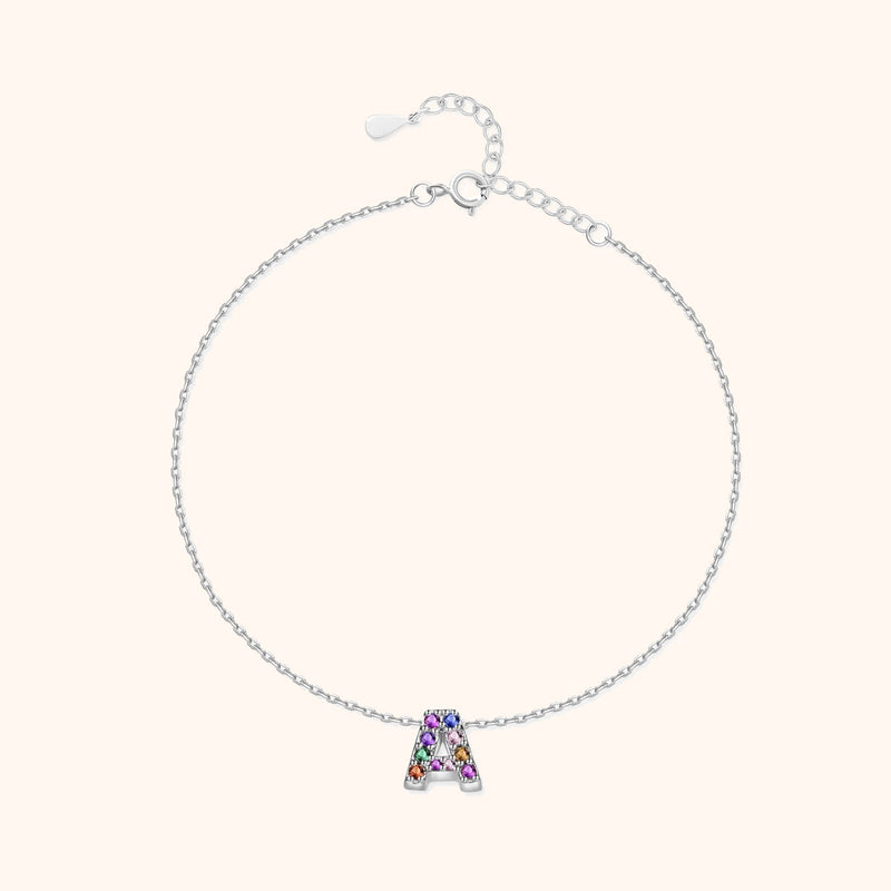 Bracelet de cheville "Argent Initial" - LaMaisonDesBijoux