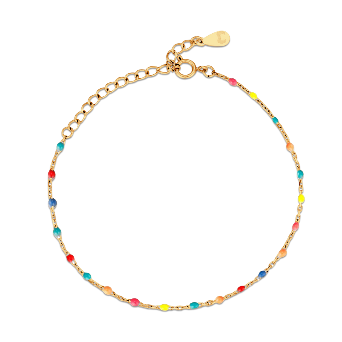 Bracelet de cheville Cocktail Multicolore - LaMaisonDesBijoux