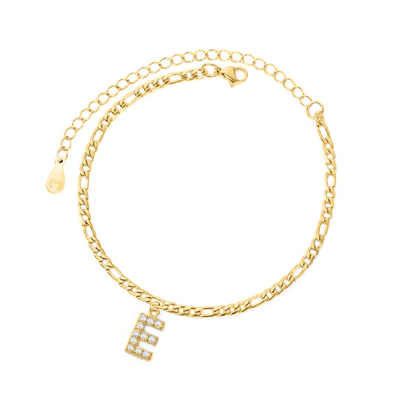 Bracelet de cheville "Initiales" - LaMaisonDesBijoux