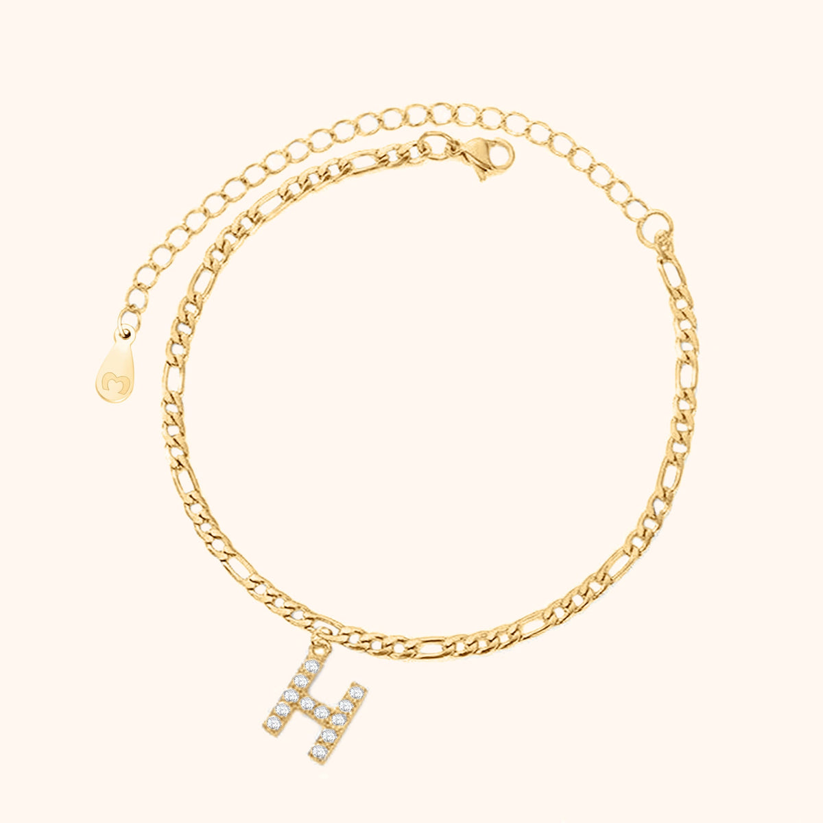 Bracelet de cheville Initiales - LaMaisonDesBijoux