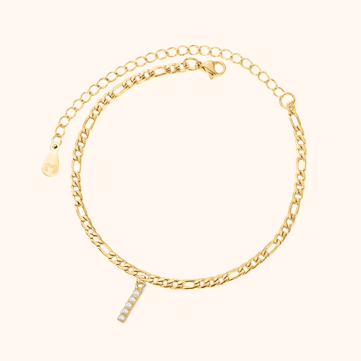 Bracelet de cheville Initiales - LaMaisonDesBijoux