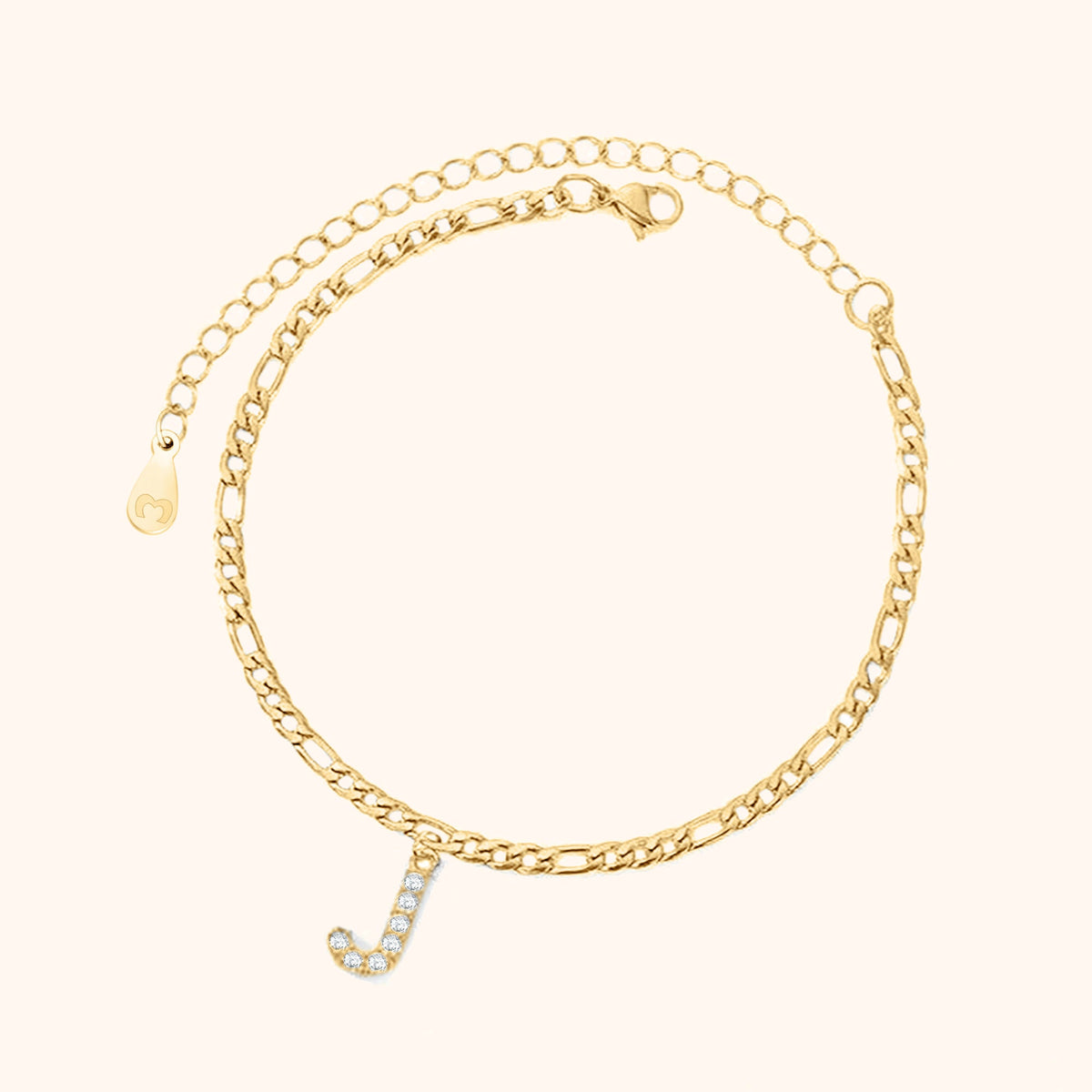 Bracelet de cheville Initiales - LaMaisonDesBijoux