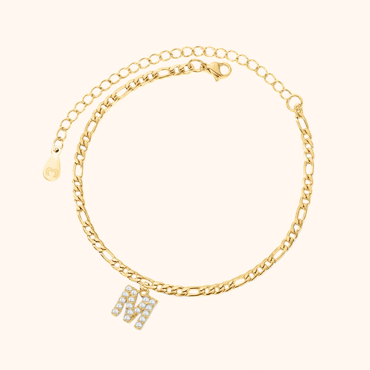 Bracelet de cheville Initiales - LaMaisonDesBijoux