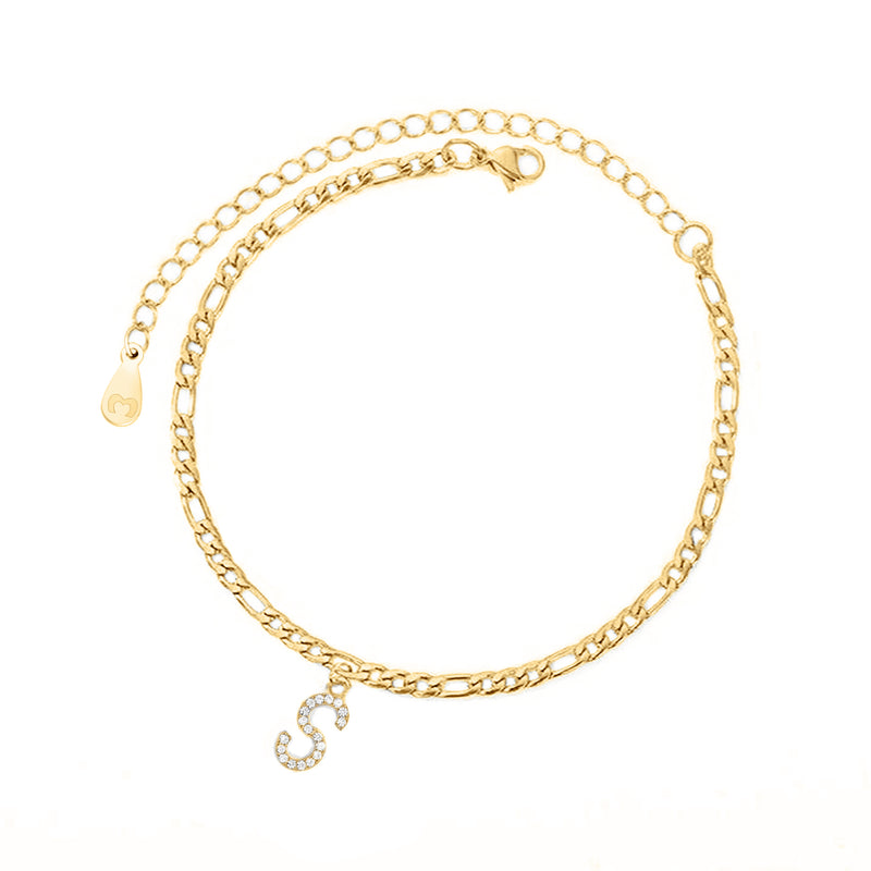 Bracelet de cheville "Initiales" - LaMaisonDesBijoux