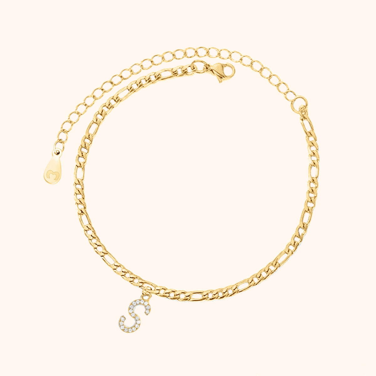Bracelet de cheville Initiales - LaMaisonDesBijoux
