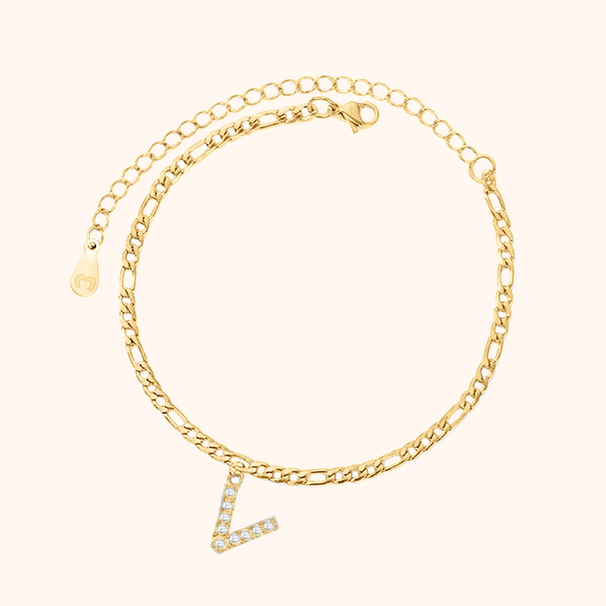 Bracelet de cheville Initiales - LaMaisonDesBijoux