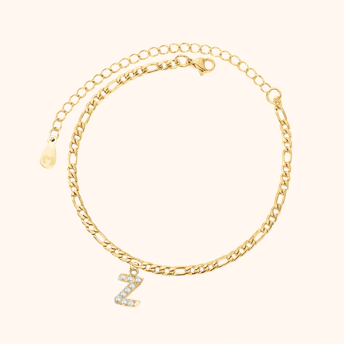 Bracelet de cheville Initiales - LaMaisonDesBijoux