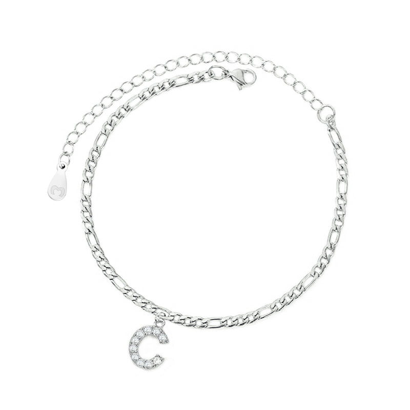 Bracelet de cheville "Initiales" - LaMaisonDesBijoux