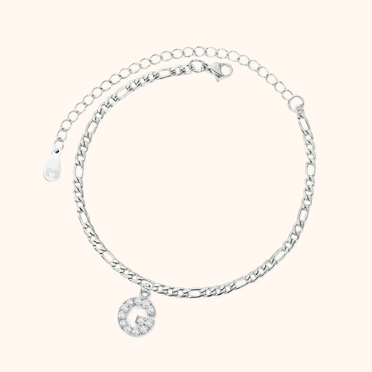 Bracelet de cheville Initiales - LaMaisonDesBijoux