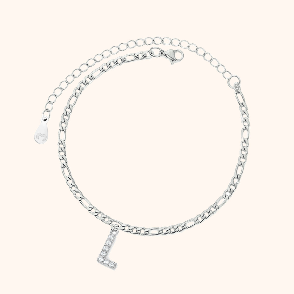 Bracelet de cheville Initiales - LaMaisonDesBijoux