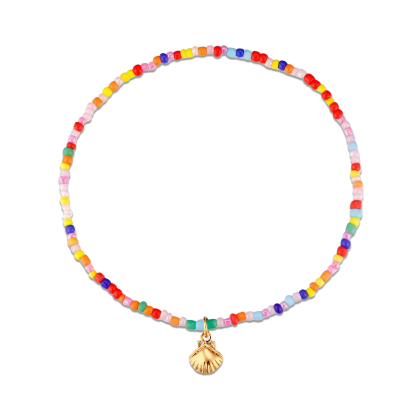 Bracelet de cheville Coquille Multicolore - LaMaisonDesBijoux