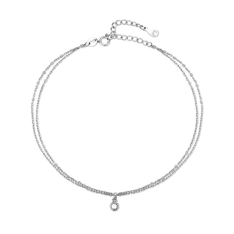 Bracelet de cheville Zircone Iluminée - LaMaisonDesBijoux