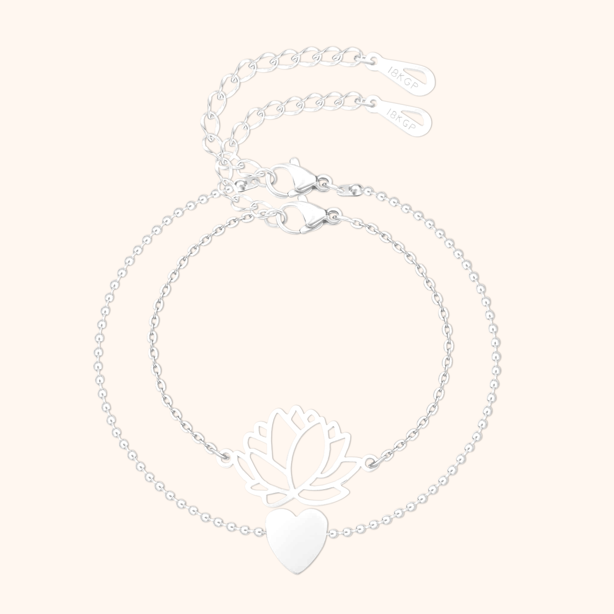 Bracelet Lotus-Cœur - LaMaisonDesBijoux