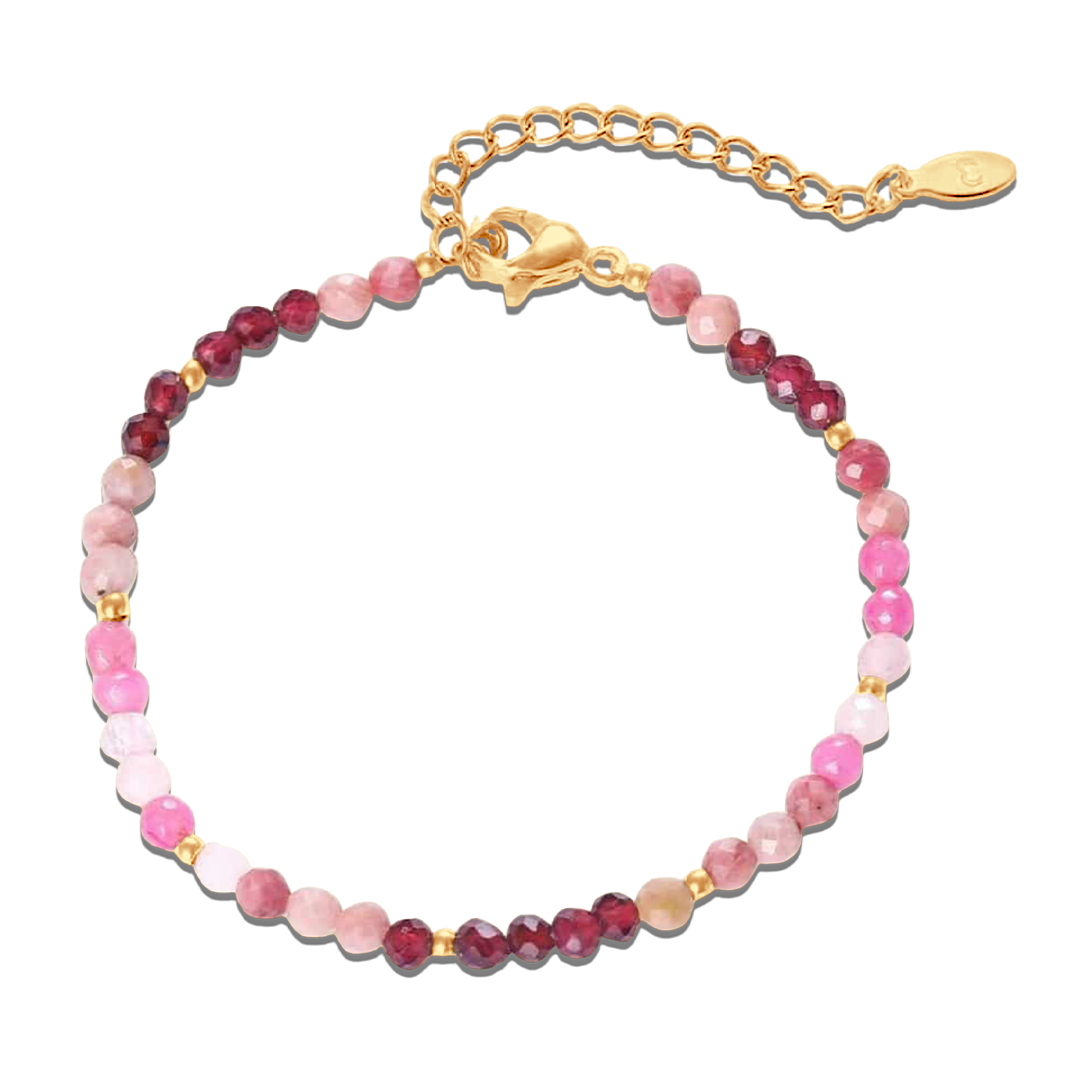 Lila Kristallarmband