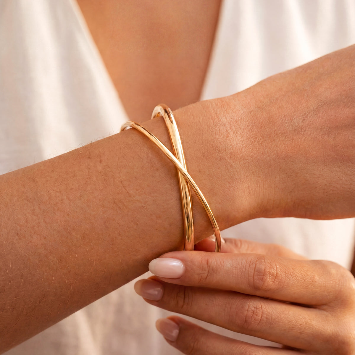Bracelet Jonc Double Filage