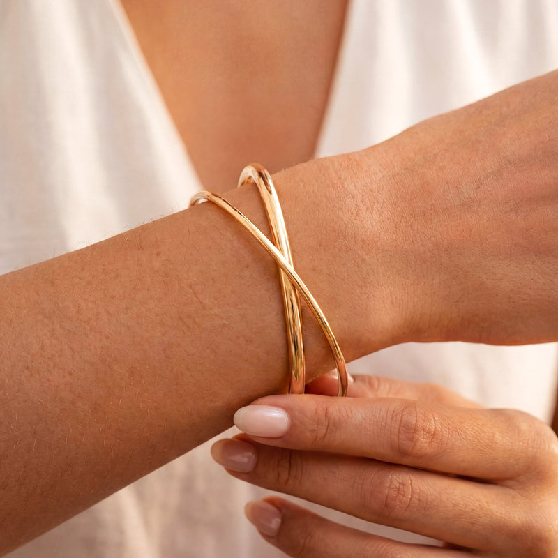Bracelet Jonc Double Filage