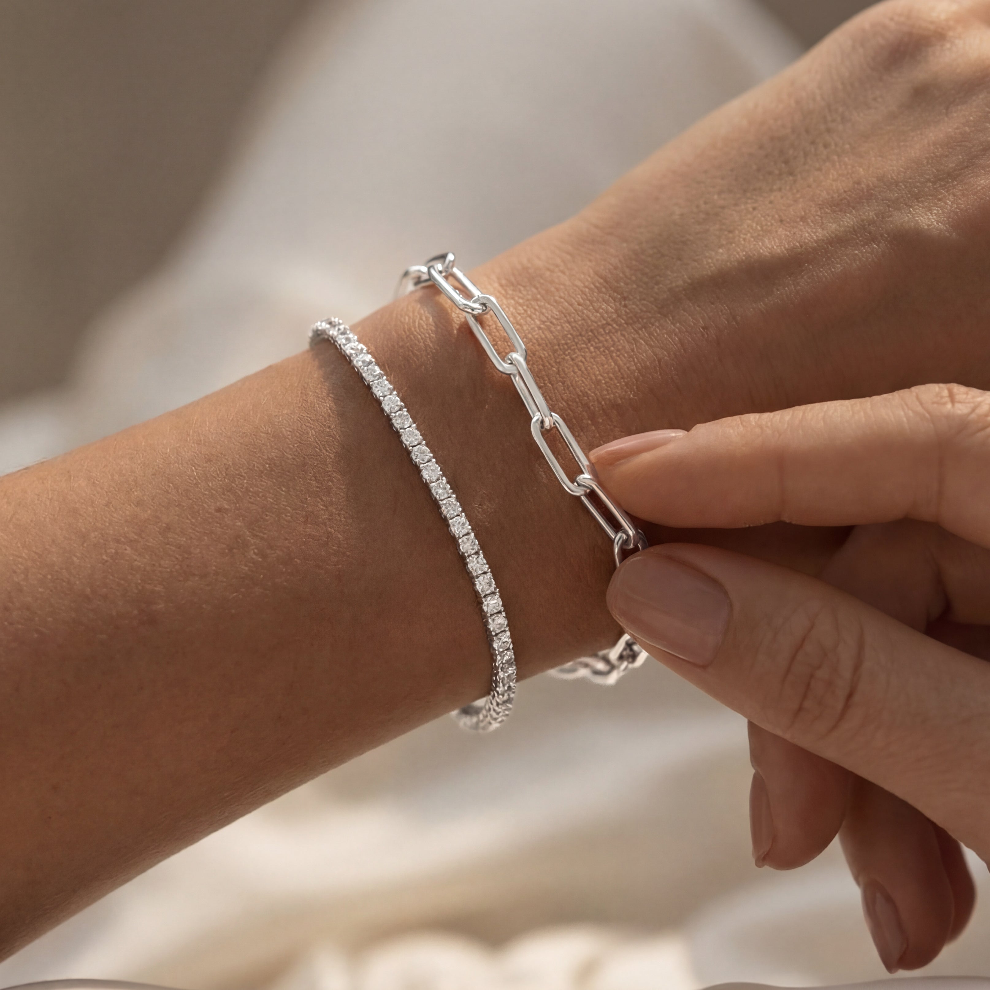 Bracelet Maillons Rectangulaires
