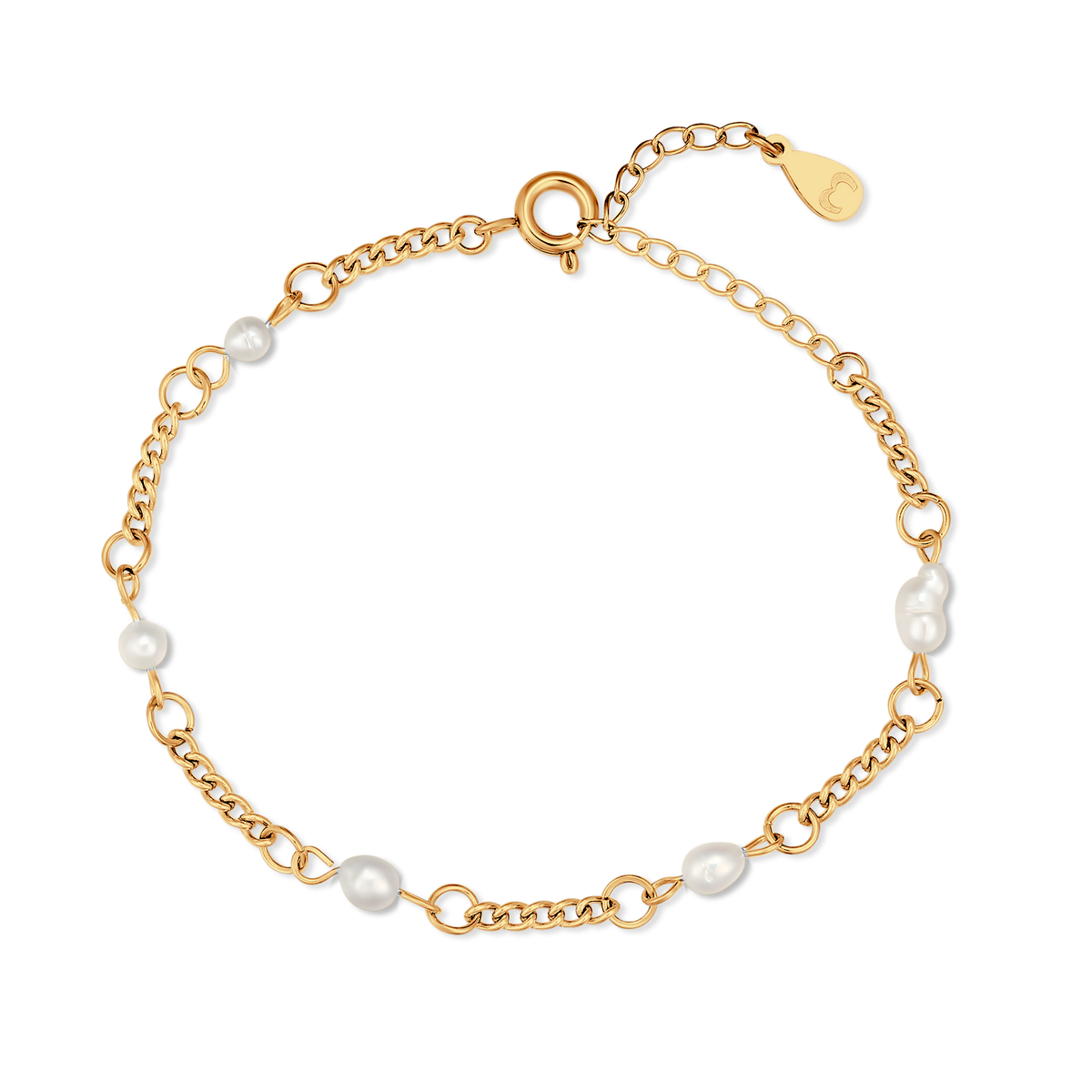 Bracelet Perles Blanches