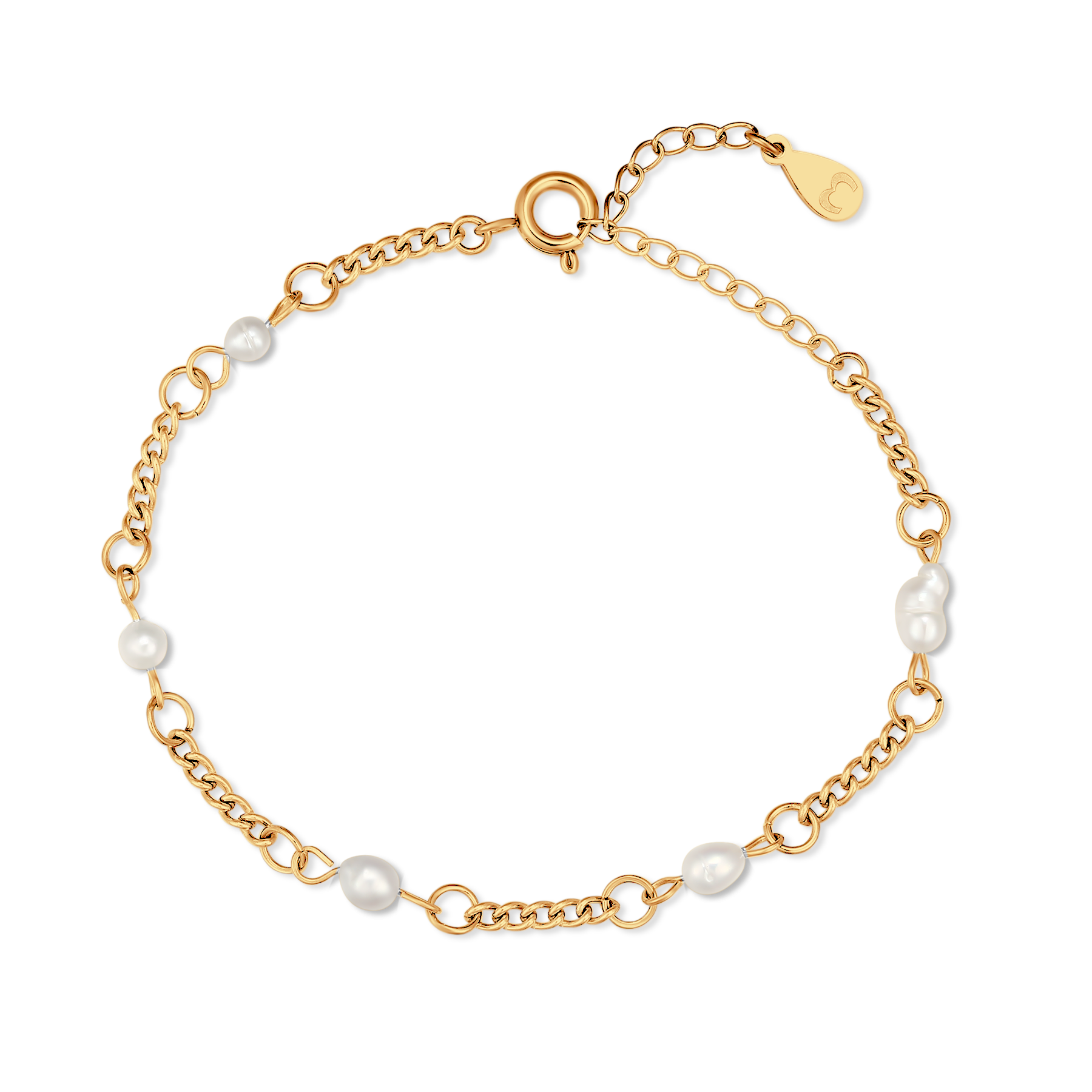 Bracelet Perles Blanches