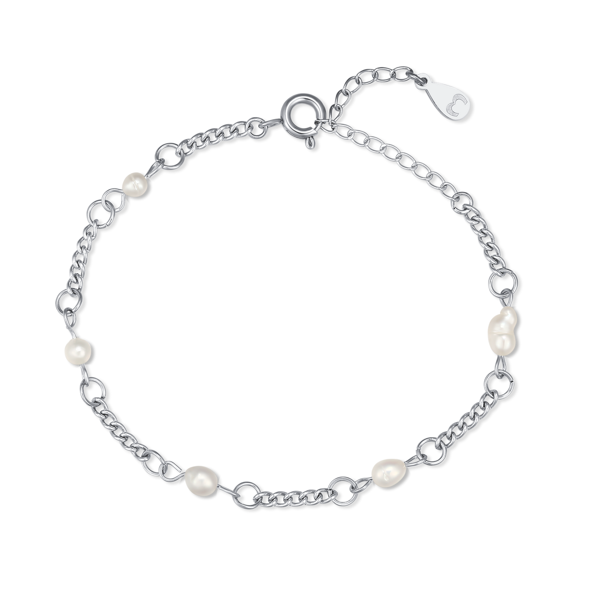 Bracelet Perles Blanches