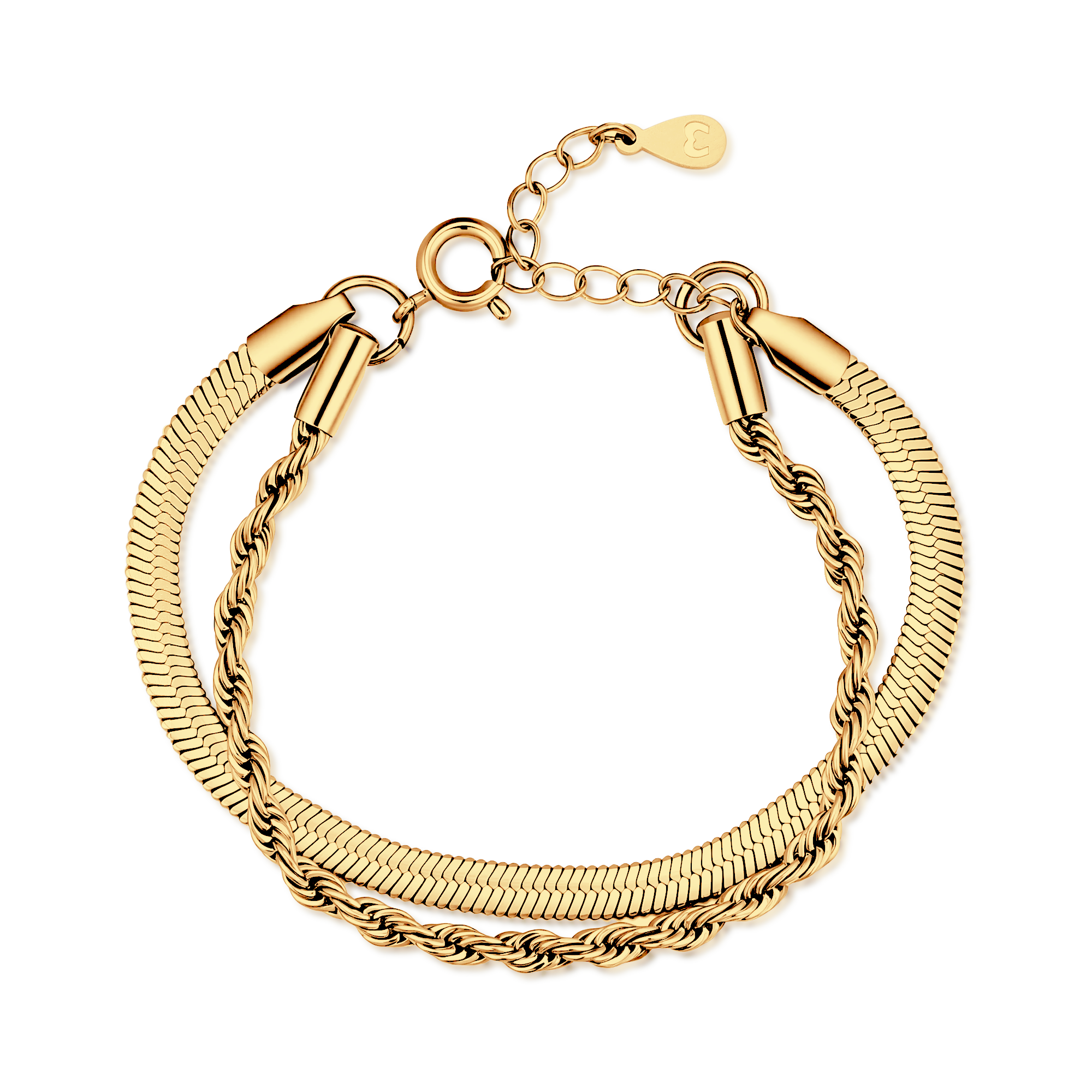Bracelet Chaînes Mixtes