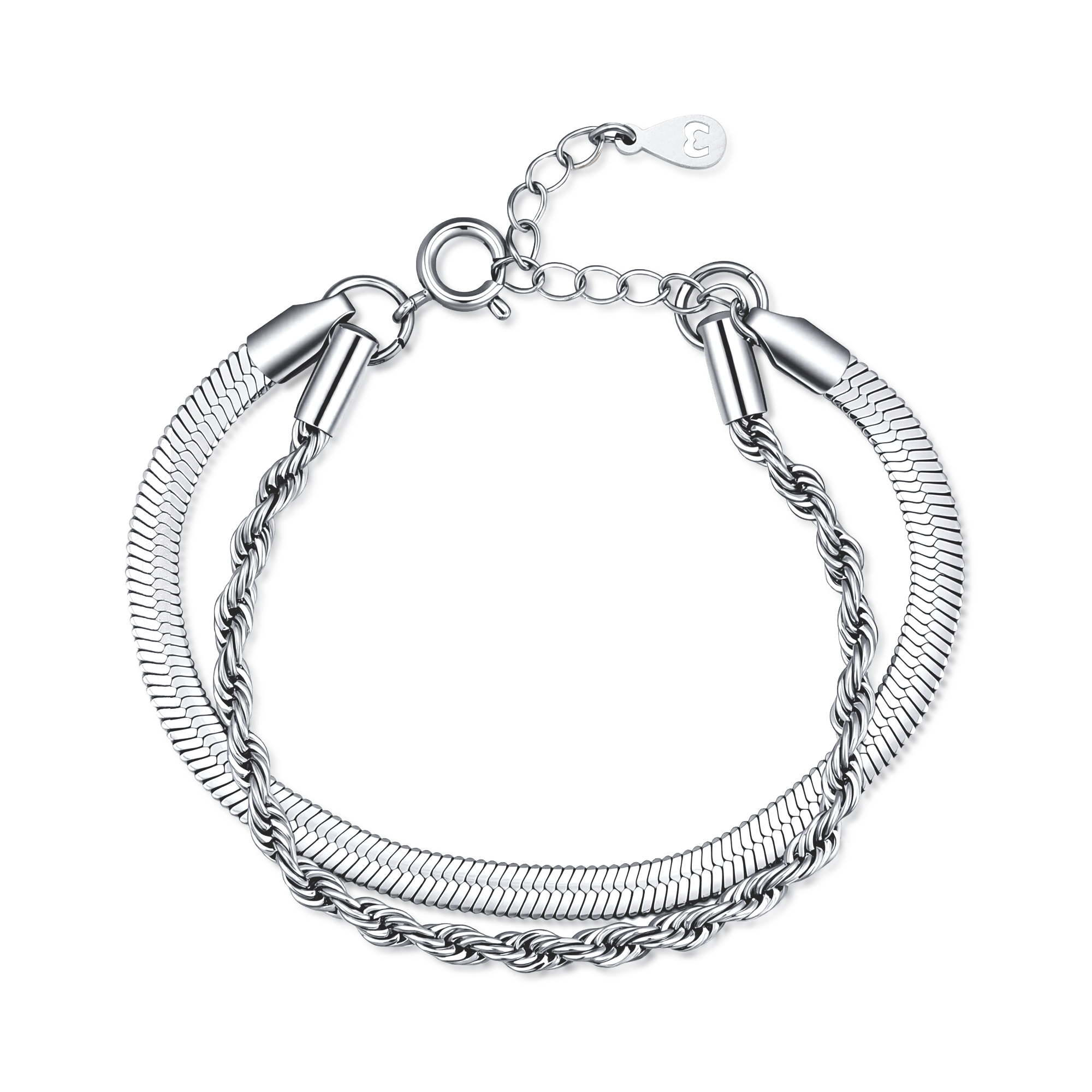 Bracelet Chaînes Mixtes