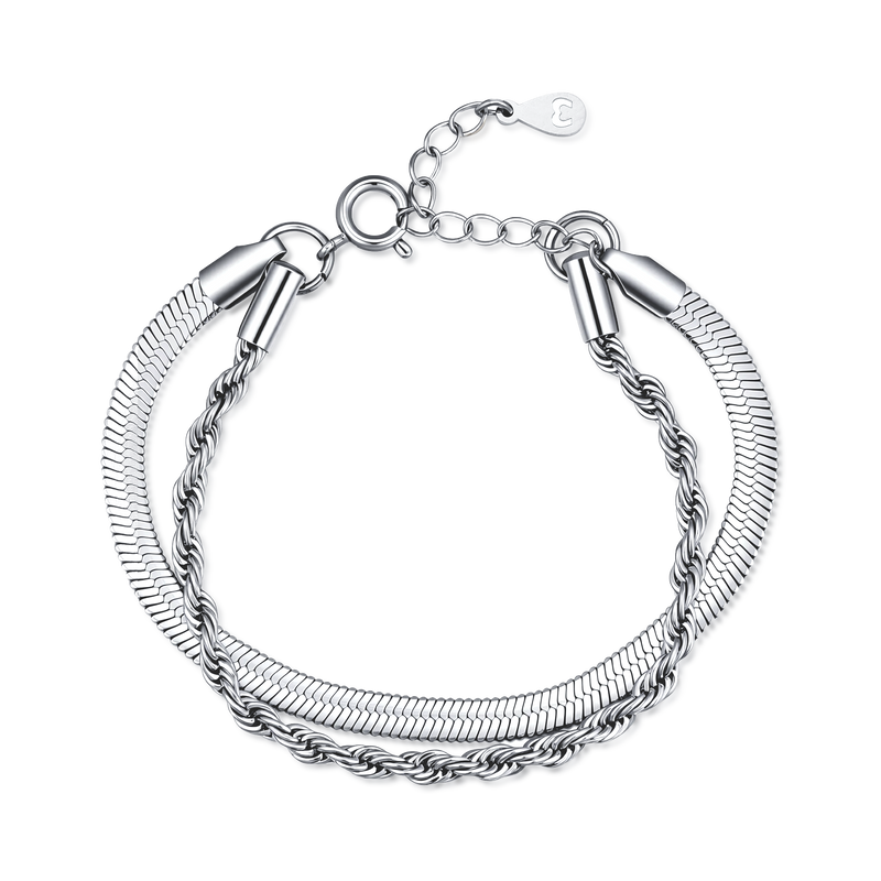 Bracelet Chaînes Mixtes