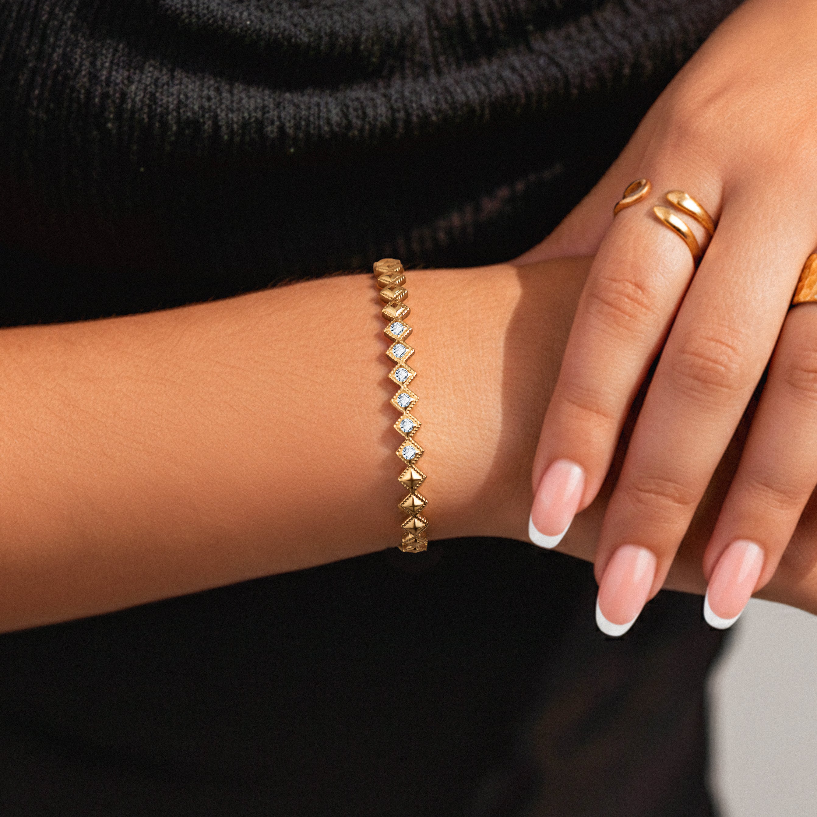 Diamant-Armreif