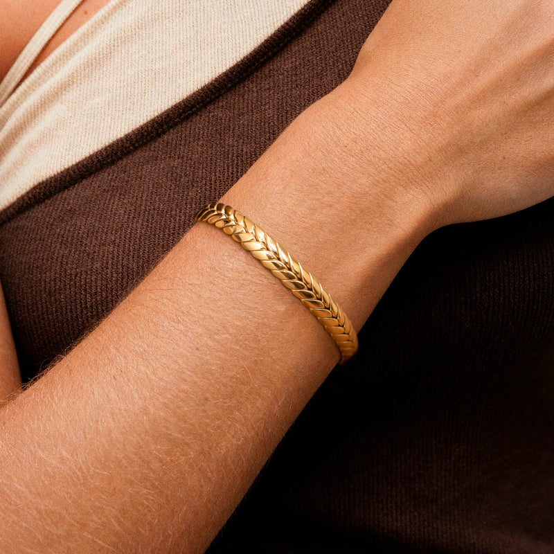 Bracelet Jonc Tissage - LaMaisonDesBijoux