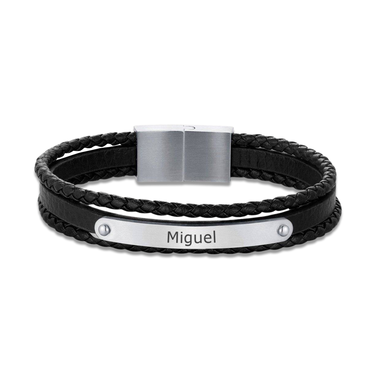 Bracelet Homme BRAVE Rebelle - Personnalisé - LaMaisonDesBijoux
