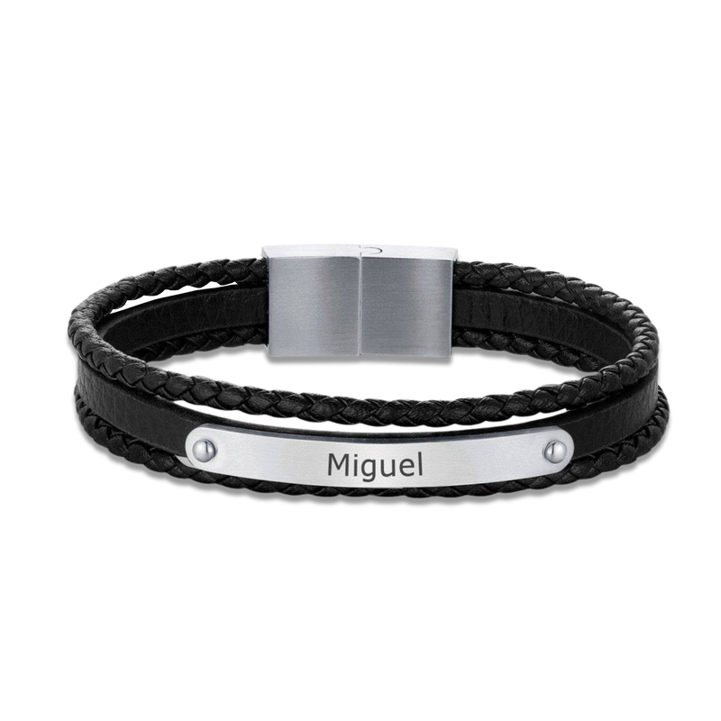 Bracelet Homme BRAVE Rebelle - Personnalisé - LaMaisonDesBijoux