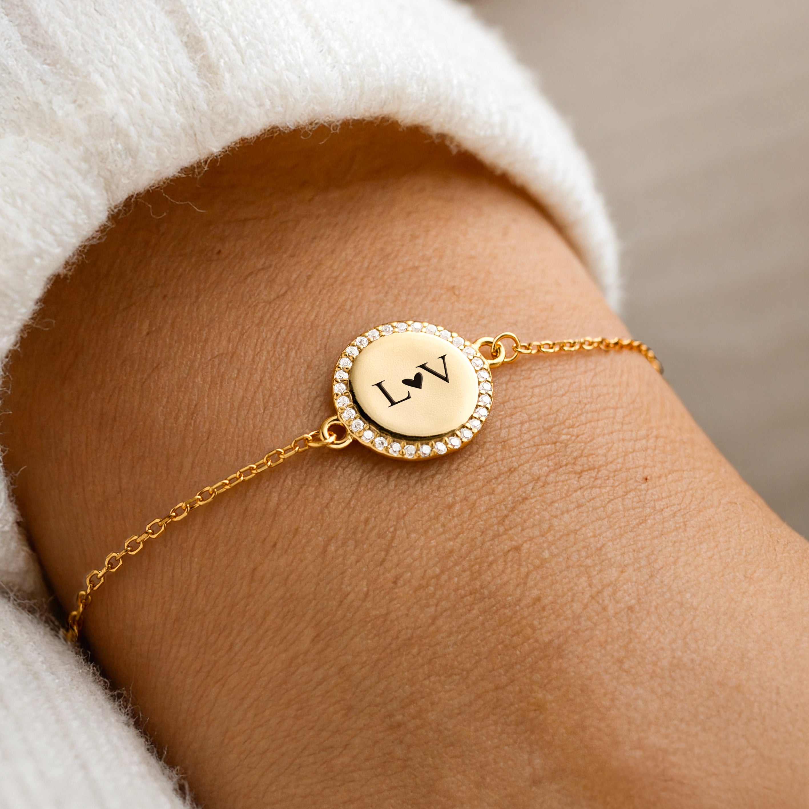 Bracelet Contour Cristallin - Personnalisé - LaMaisonDesBijoux