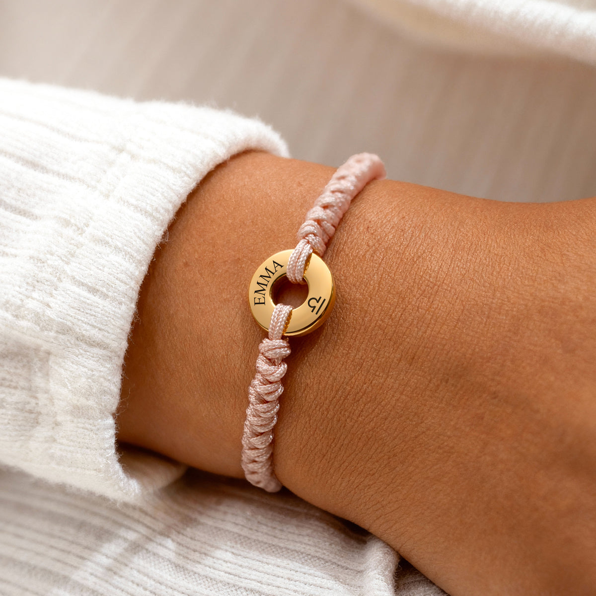 Bracelet Rose Clair - Personnalisé - LaMaisonDesBijoux