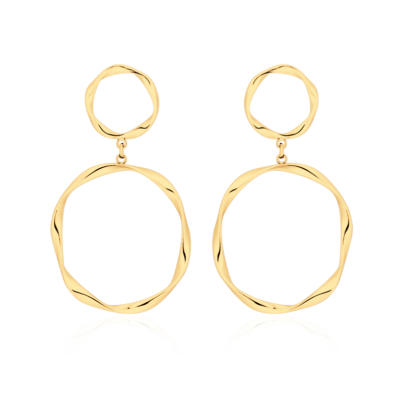 Boucles d'oreilles Cercles Suspendus - LaMaisonDesBijoux