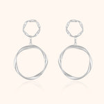 Boucles "Cercles Suspendus" - LaMaisonDesBijoux